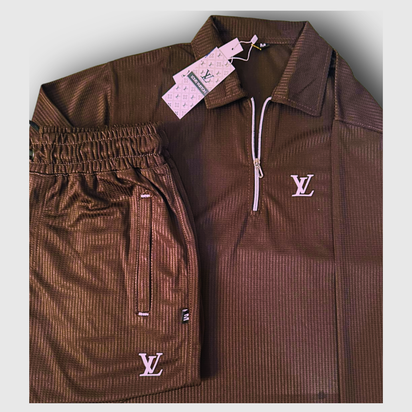 Premium Quality Brand-LV Men's Pop Lycra Tracksuit