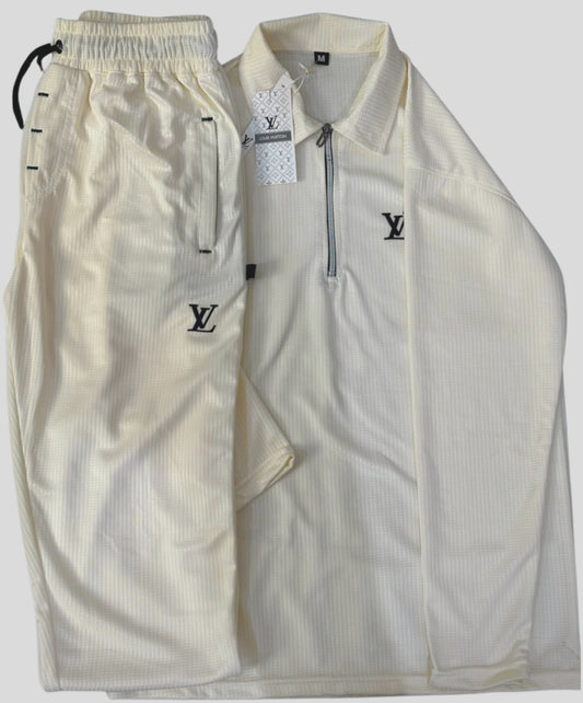 Premium Quality Brand-LV Men's Pop Lycra Tracksuit